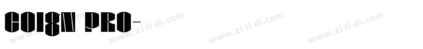 Coign Pro字体转换